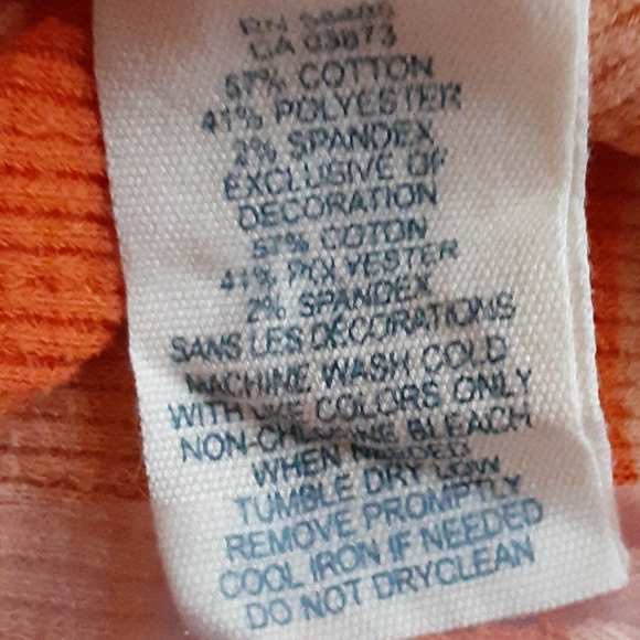 American Eagle Outfitters Orange v neck Henley - Picture 10 of 10